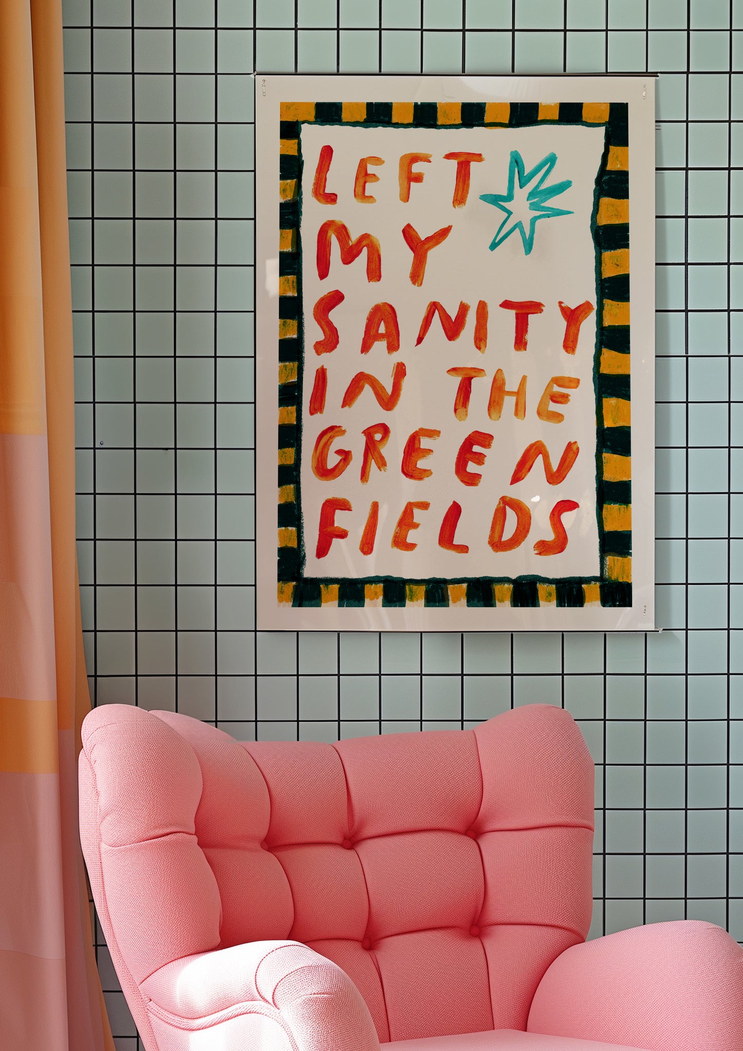 Left my sanity in the green fields