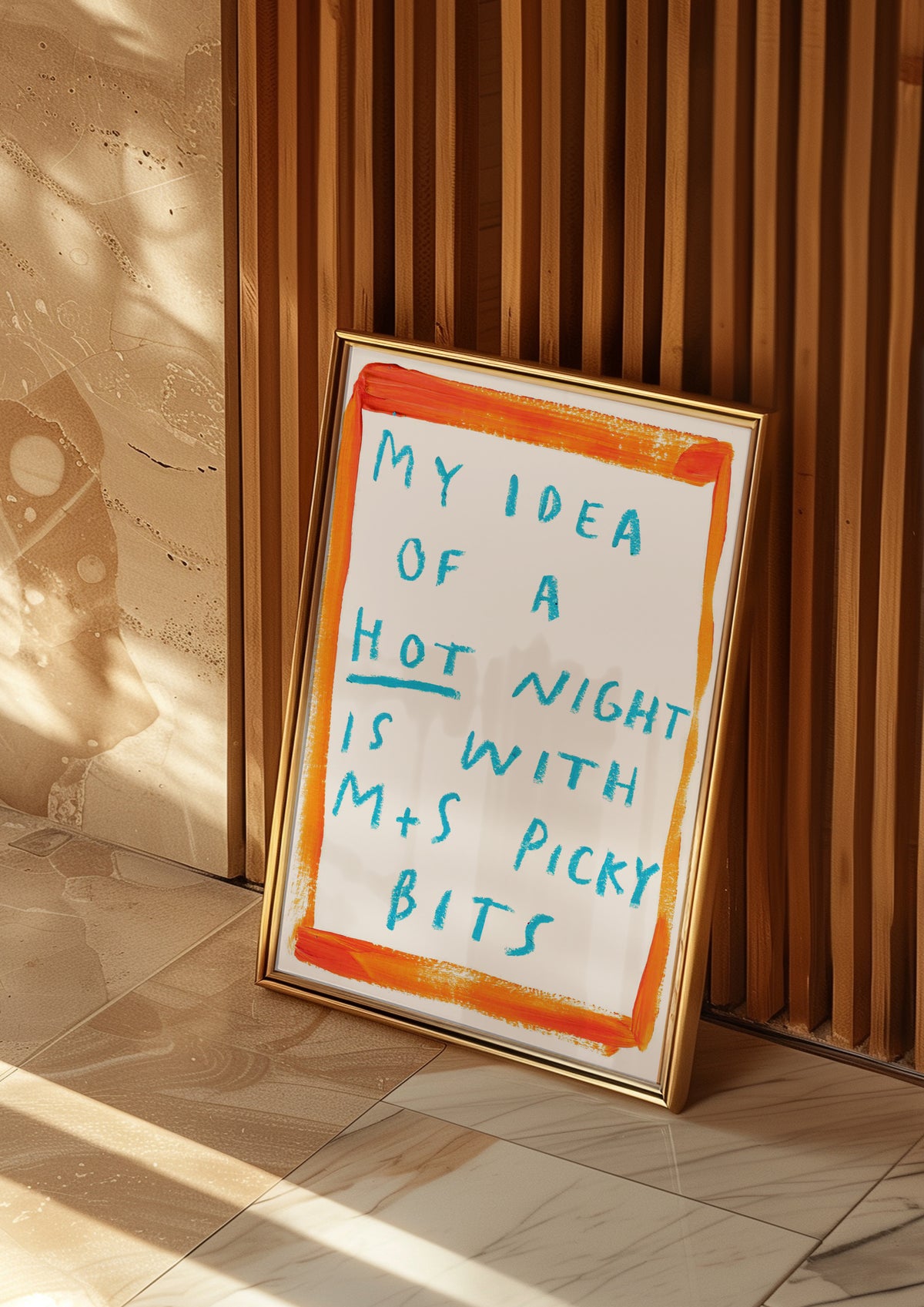 Hot night with M&S picky bits