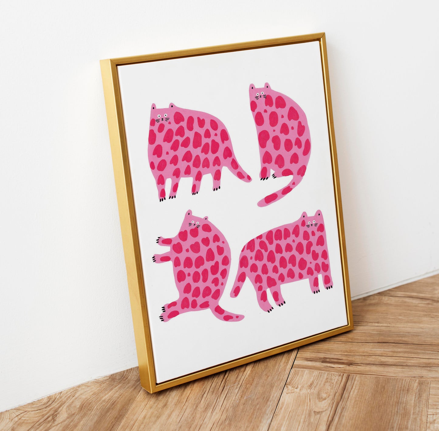 Pink & Red Cats