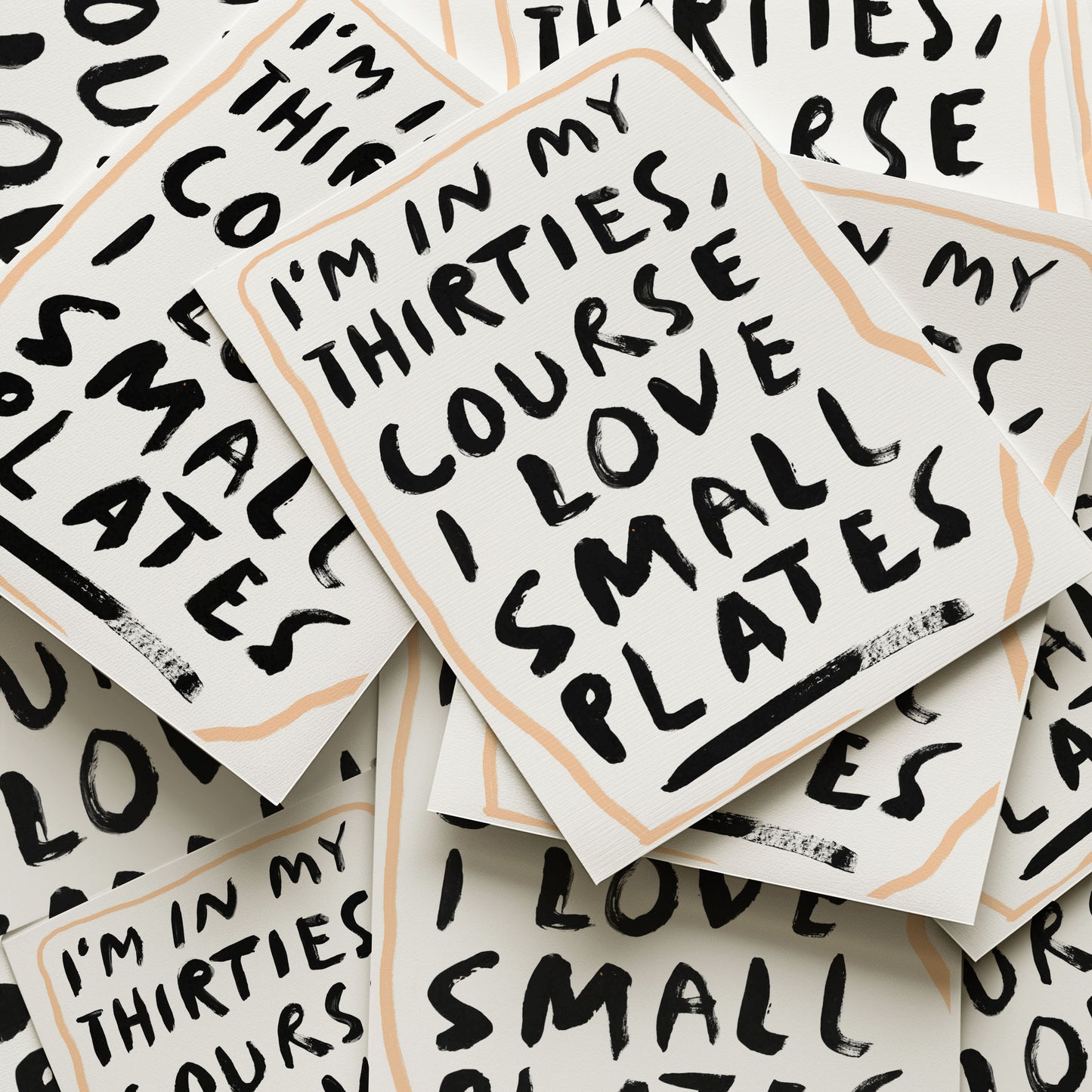 I'm in my thirties, course I love small plates